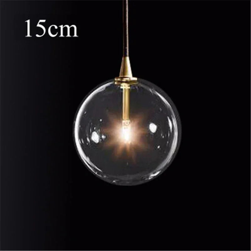 suspension en verre transparent pour un éclairage moderne décoratif - vue 8 sur 10