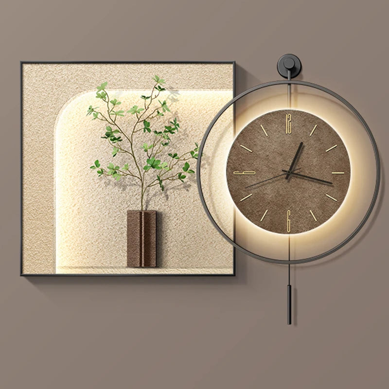 horloge murale grande taille design classique en métal moderne - vue 4 sur 11