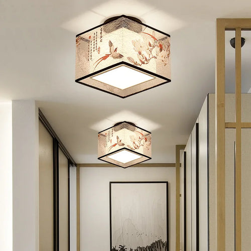 plafonnier style chinois pour hôtel villa hall d'entrée et balcon - vue 3 sur 20
