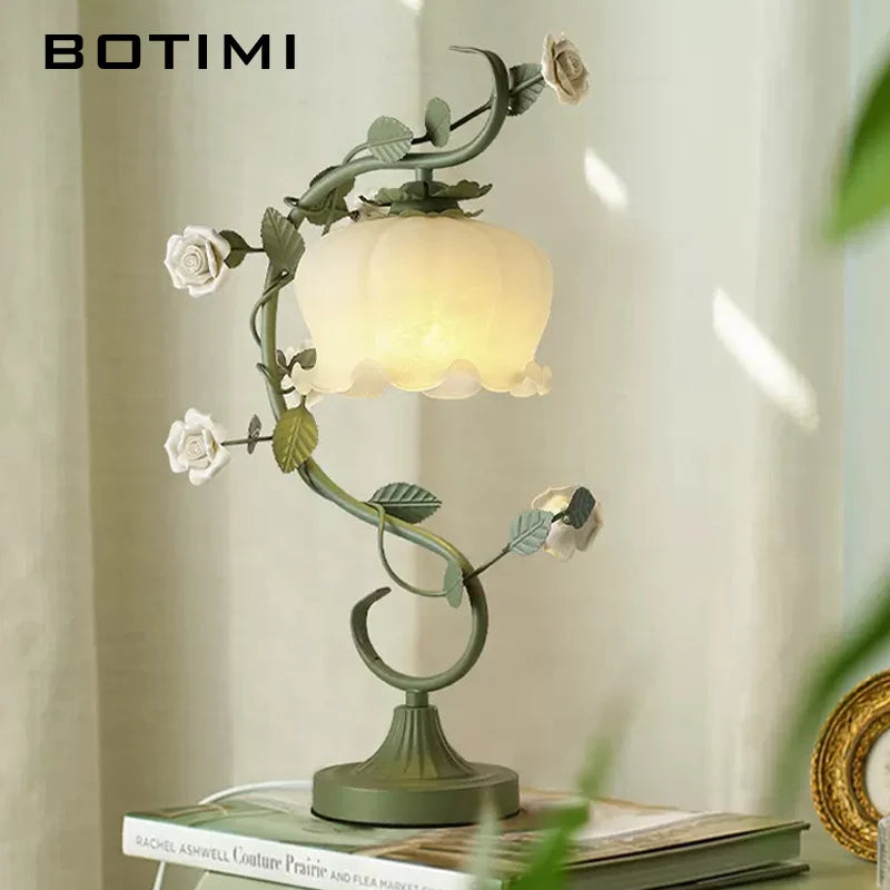 botimi lumière rétro campagne verre fleur décor maison - vue 3 sur 8