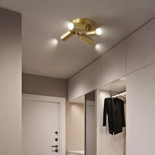 plafonnier led moderne avec projecteurs luminaire09 - vue 4 sur 9