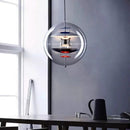 suspension boule chrome acrylique esthétique bar cafe