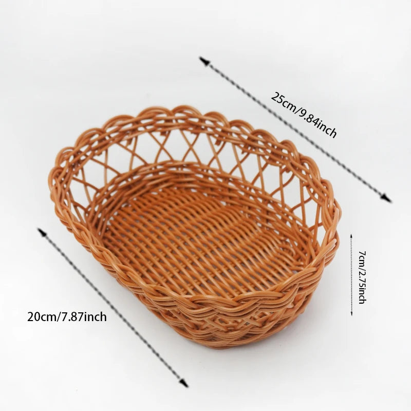 panier de rangement tissé pour collations et fruits - vue 8 sur 8