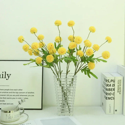 branche de chrysanthème artificielle pour décoration florale élégante - vue 5 sur 14