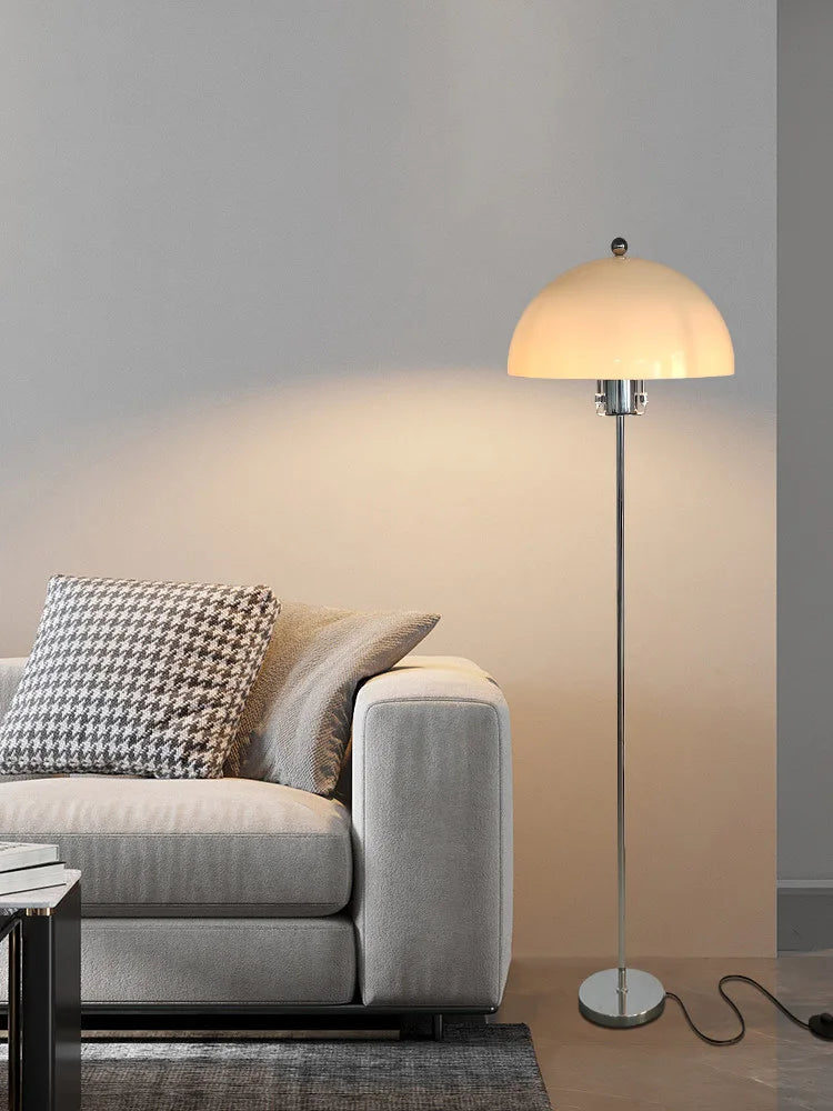 lampadaire led rétro en acrylique avec abat-jour coloré nordique - vue 4 sur 22