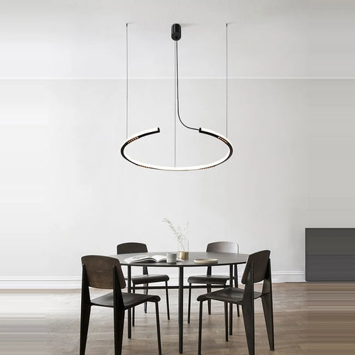 lustre rond à capteur mains et intensité variable - vue 4 sur 11