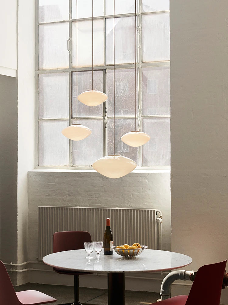lustre en verre pour restaurant et hôtel décor antique - vue 4 sur 8