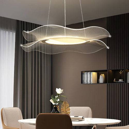 lustre moderne suspendu pour un éclairage élégant et raffiné - vue 3 sur 8