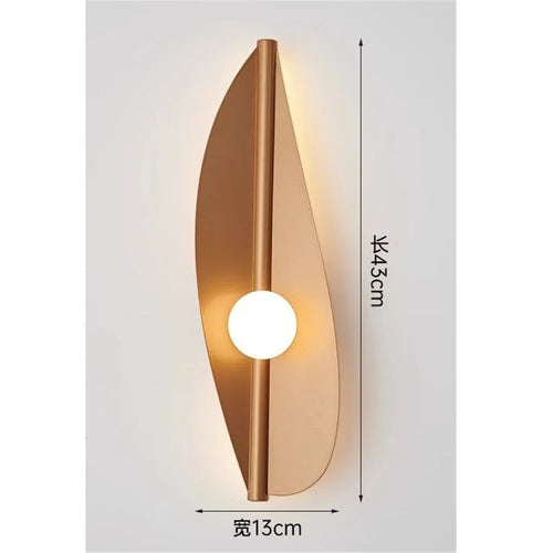 applique murale led design feuille en acrylique moderne décoration intérieure - vue 14 sur 15
