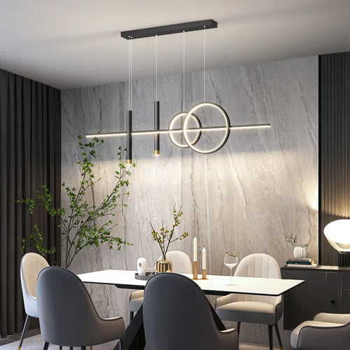 Plafonnier Led suspendu au design nordique moderne - vue 2 sur 21