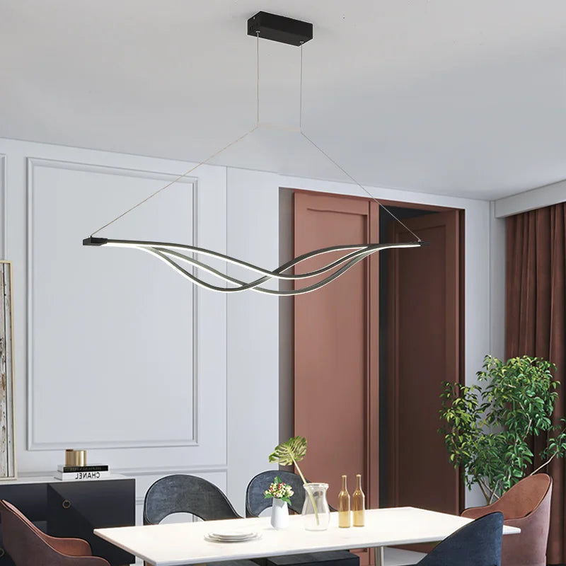 lustre moderne led décoratif pour restaurants et espaces intérieurs - vue 3 sur 10