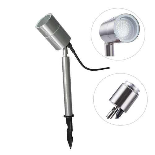 lustre en acier inoxydable pour éclairage de jardin extérieur - vue 3 sur 5