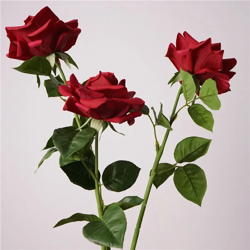 roses artificielles de haute qualité pour décoration intérieure - vue 3 sur 6
