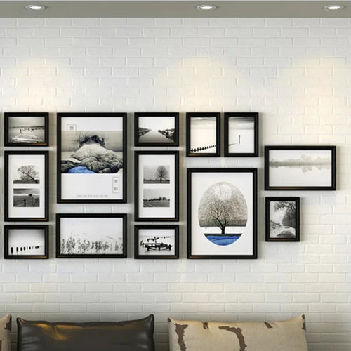 ensemble de cadres photo créatifs pour décoration moderne - vue 7 sur 8