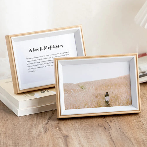 cadre photo mural en bois pour cadeau décoratif - vue 4 sur 4
