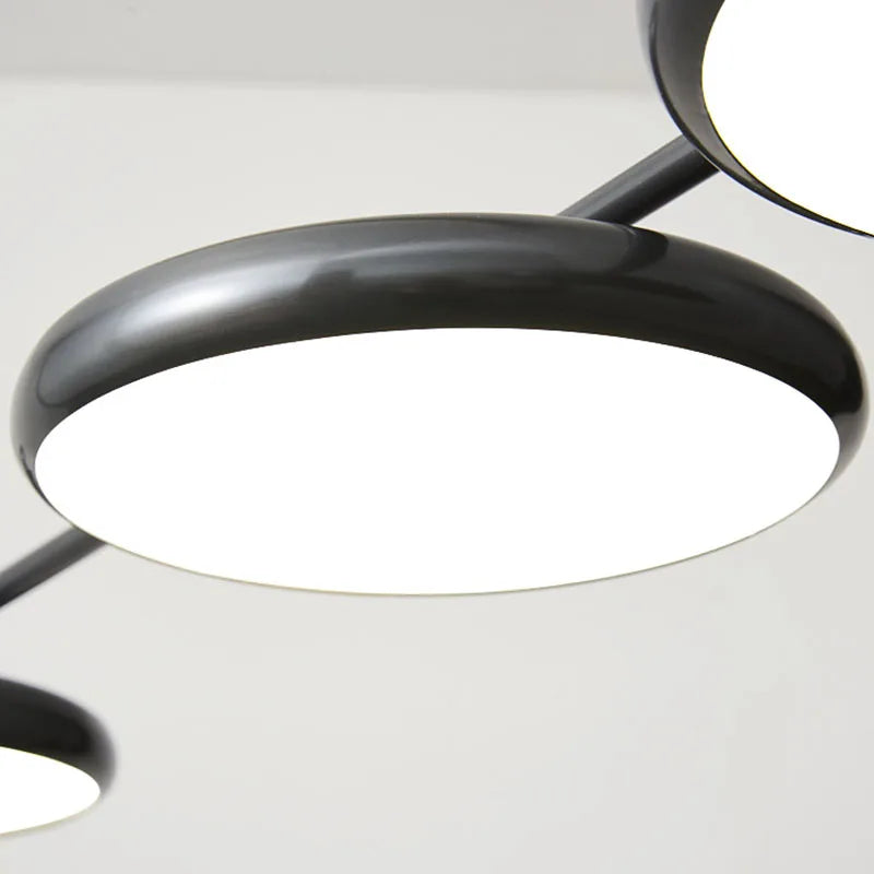 lustre moderne hauteur réglable luminaires suspendus - vue 5 sur 10