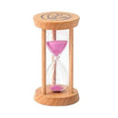 sablier en bois portable rond pour enfants en cinq couleurs