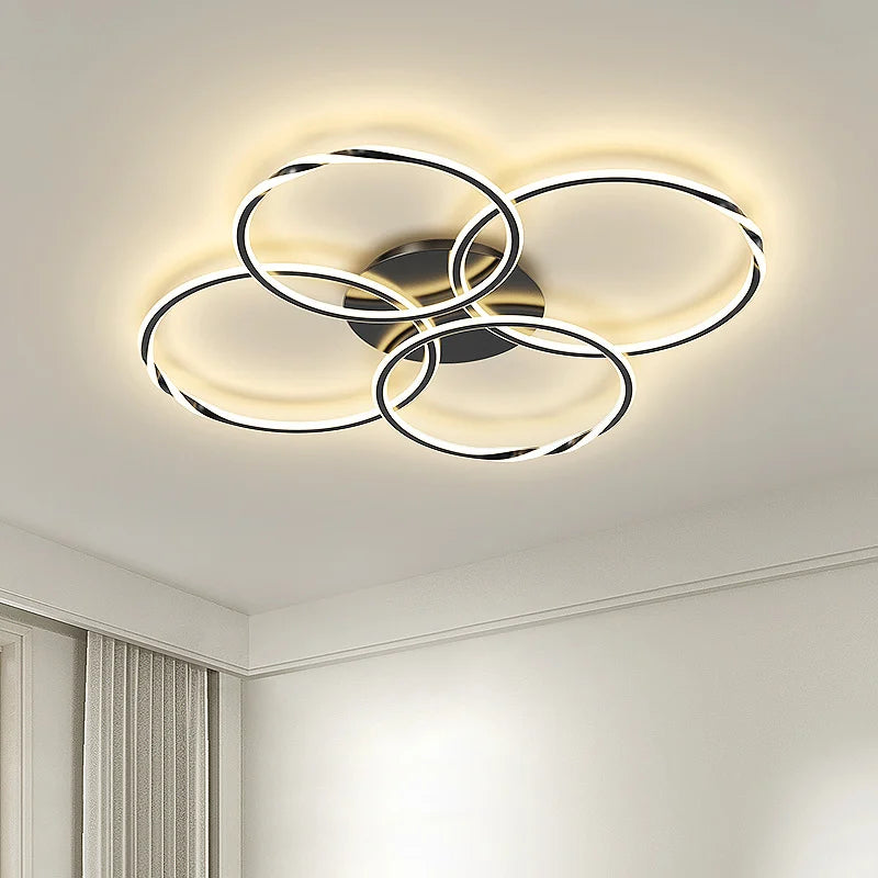 lustre moderne en led design créatif minimaliste pour intérieur élégant - vue 2 sur 18
