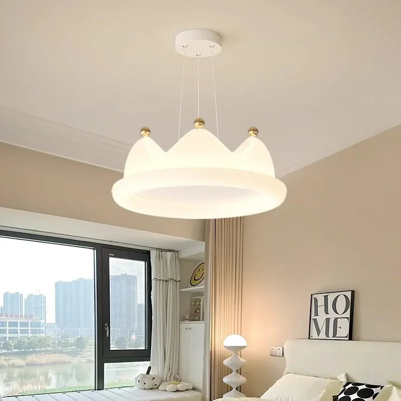 plafonnier créatif couronne led protection des yeux romantique pour enfants - vue 4 sur 10