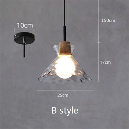 suspension en verre moderne pour décoration intérieure élégante