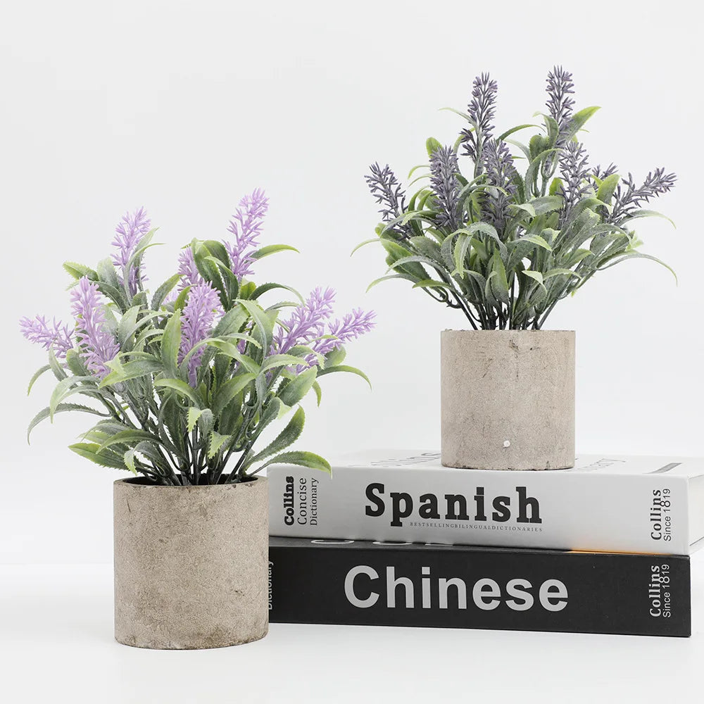 ornement de bonsaï fleurs artificielles pour décoration romantique - vue 3 sur 6