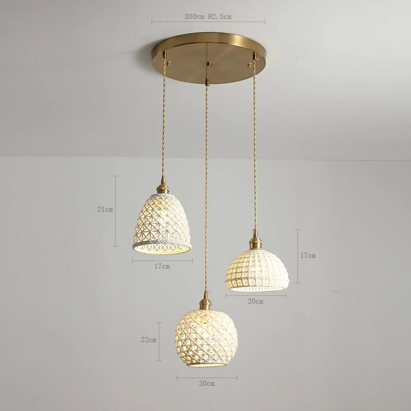 suspension led moderne céramique iwhd bar restaurant - vue 18 sur 20