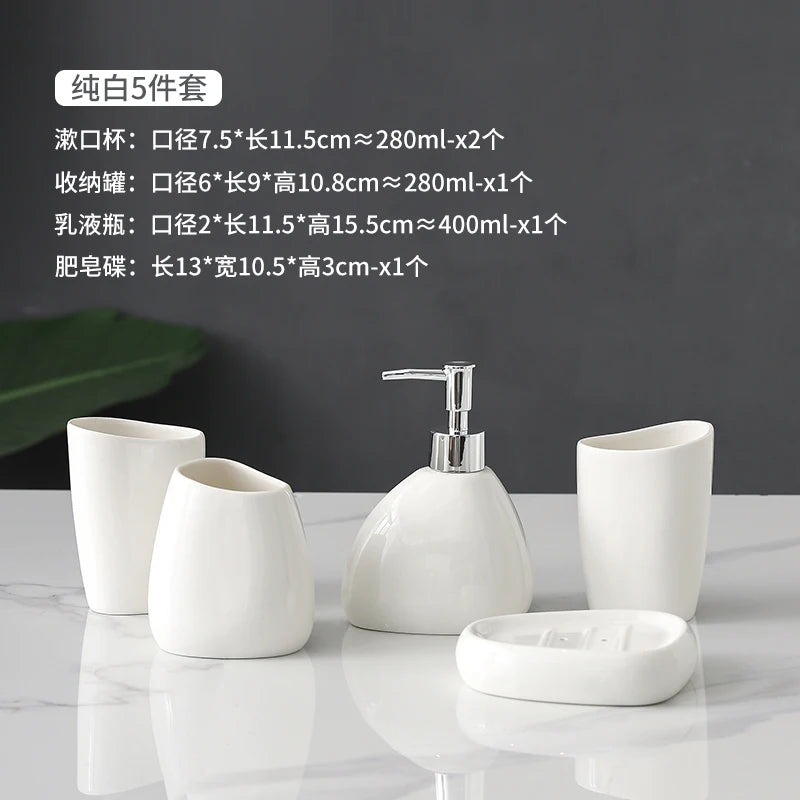 accessoires de salle de bain en céramique pour décoration intérieure - vue 19 sur 23