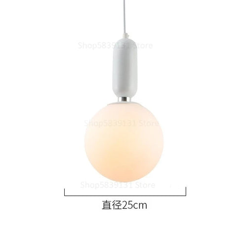 boule de verre moderne suspension lumières led éclairage intérieur décoratif - vue 16 sur 22