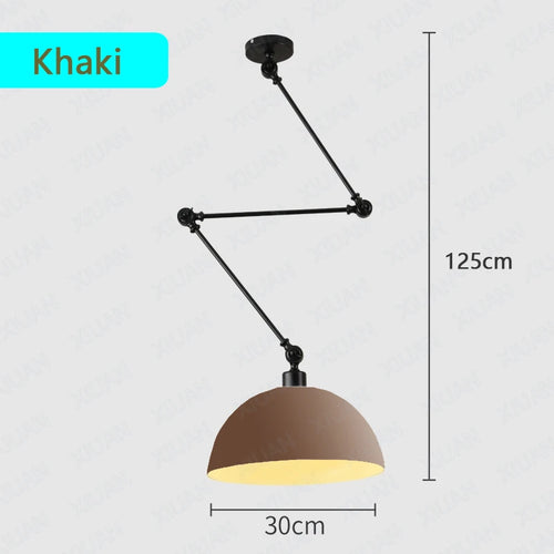 plafonnier led suspendu design scandinave moderne en aluminium - vue 13 sur 16