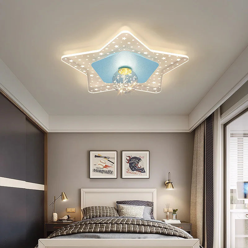 plafonnier moderne romantique pour chambre d'enfant chaleureux - vue 4 sur 8