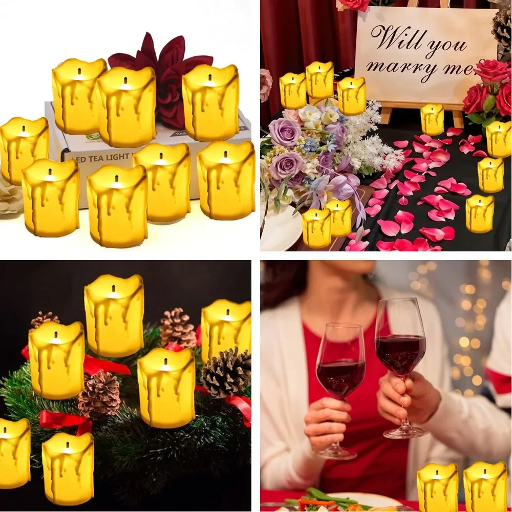 bougie LED sans flamme pour Halloween Thanksgiving et Noël - vue 5 sur 7