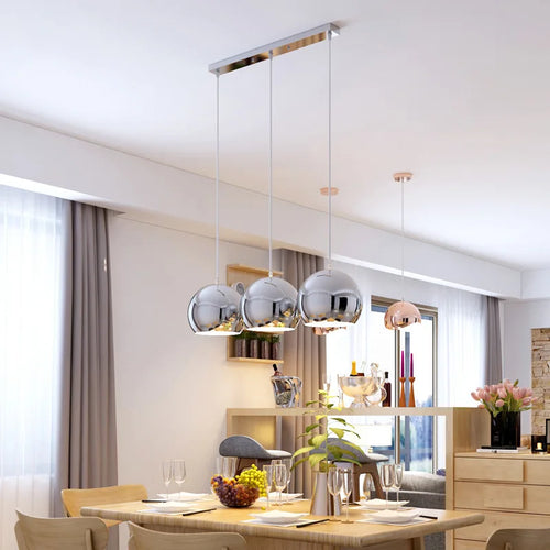 Suspension led moderne simple ou triple tête - vue 3 sur 18