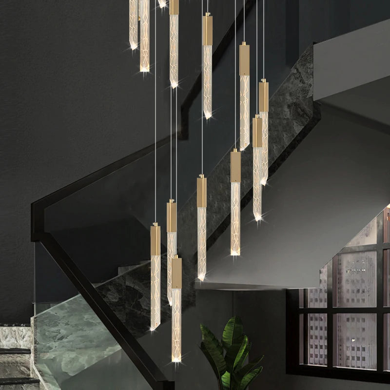 lustre moderne en cristal design personnalisé pour intérieur contemporain - vue 1 sur 17