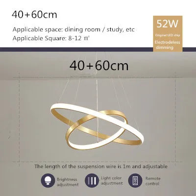 lustre moderne nordique avec télécommande et design épuré - vue 16 sur 30