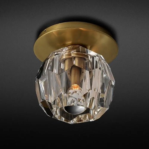 plafonnier nordique en cristal pour décoration intérieure élégante - vue 10 sur 12