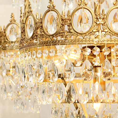 lustre en cristal pour un éclairage élégant et raffiné - vue 4 sur 14