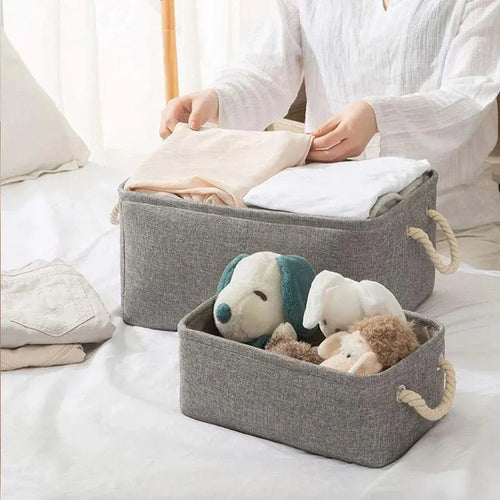 panier de rangement pliable pour vêtements et jouets - vue 2 sur 10