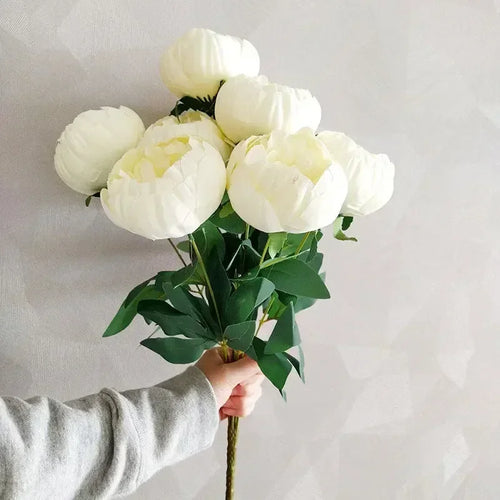 bouquets de pivoines artificielles pour décoration intérieure élégante - vue 4 sur 14