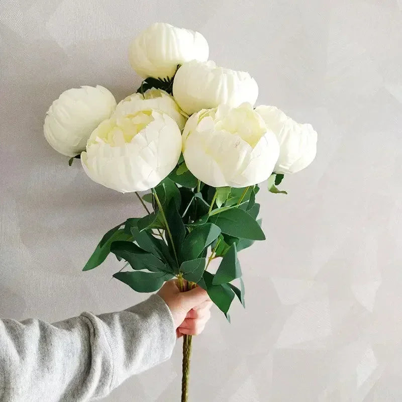 bouquets de pivoines artificielles pour décoration intérieure élégante - vue 3 sur 14