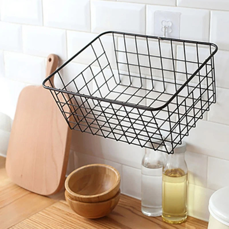 panier de rangement en métal pour organiser vos espaces - vue 3 sur 6