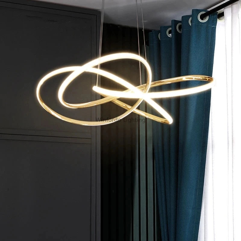 lustre led postmoderne en cristal winfordo wf-xd009 - vue 6 sur 10