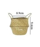 panier en osier suspendu pour fleurs ou rangement