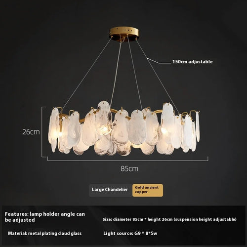 suspension en verre fait main pour un intérieur luxueux - vue 9 sur 8