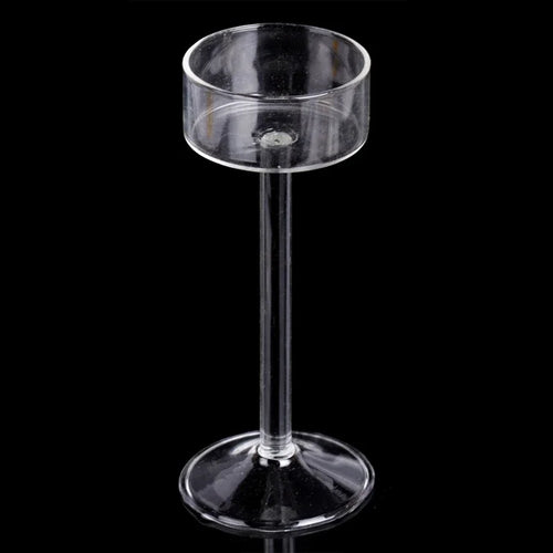 grand bougeoir en verre pour décoration de mariage et fête romantique - vue 9 sur 9
