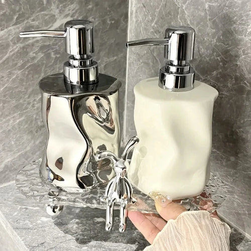 bouteille créative en céramique pour lotion et savon - vue 3 sur 6