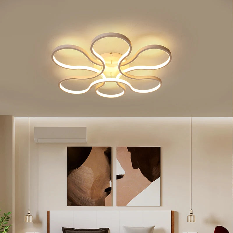 lustre moderne led créatif en aluminium pour restaurant bar - vue 4 sur 11