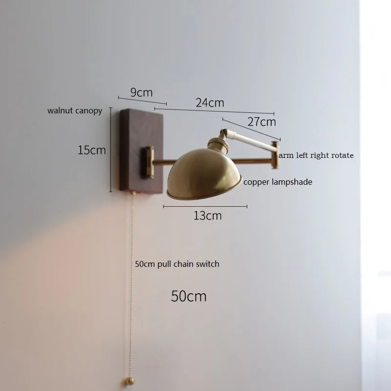 Applique murale LED en bois de frêne et de noyer - vue 23 sur 23