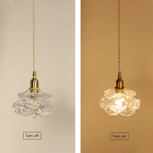 lustre romantique en verre vintage pour intérieur élégant - vue 7 sur 8