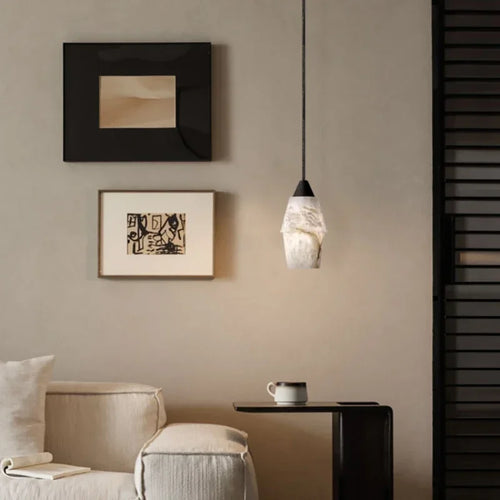 lustre moderne en marbre pour décoration intérieure élégante - vue 2 sur 9