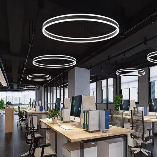 lustre circulaire à led design avec intensité variable pour intérieur - vue 7 sur 10